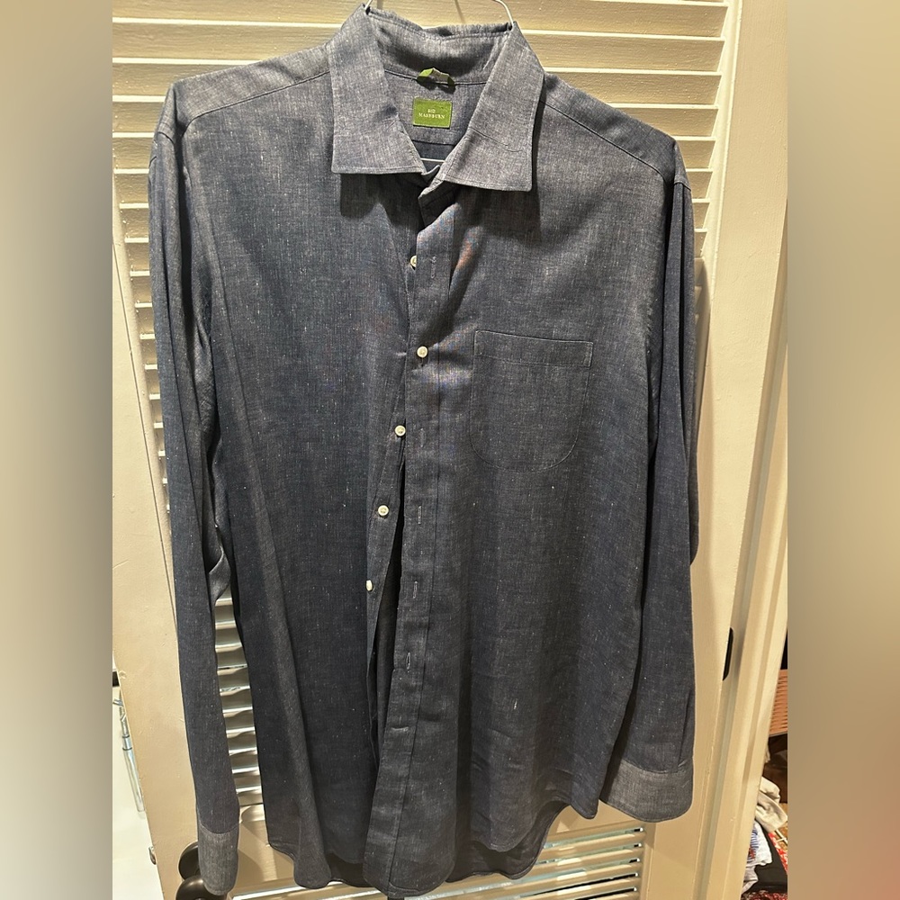 Sid Mashburn Slim Chambray Shirt XL